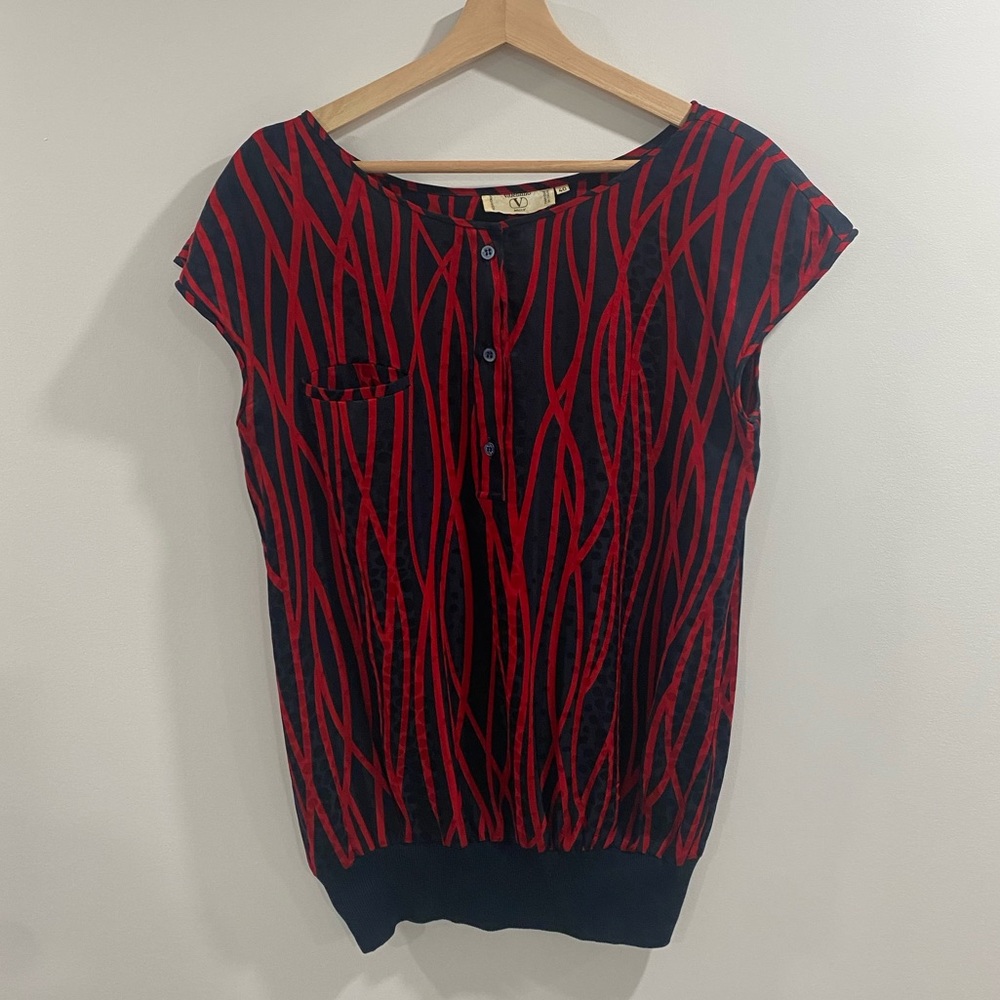 Valentino Shoulder Pad Top - Size 40 EU